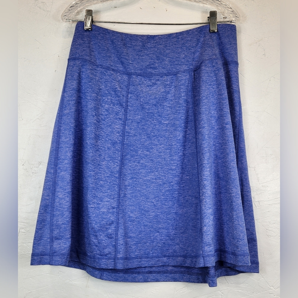 Patagonia Pull On Skirt Blue Knit Stretch Womens Size Medium Casual